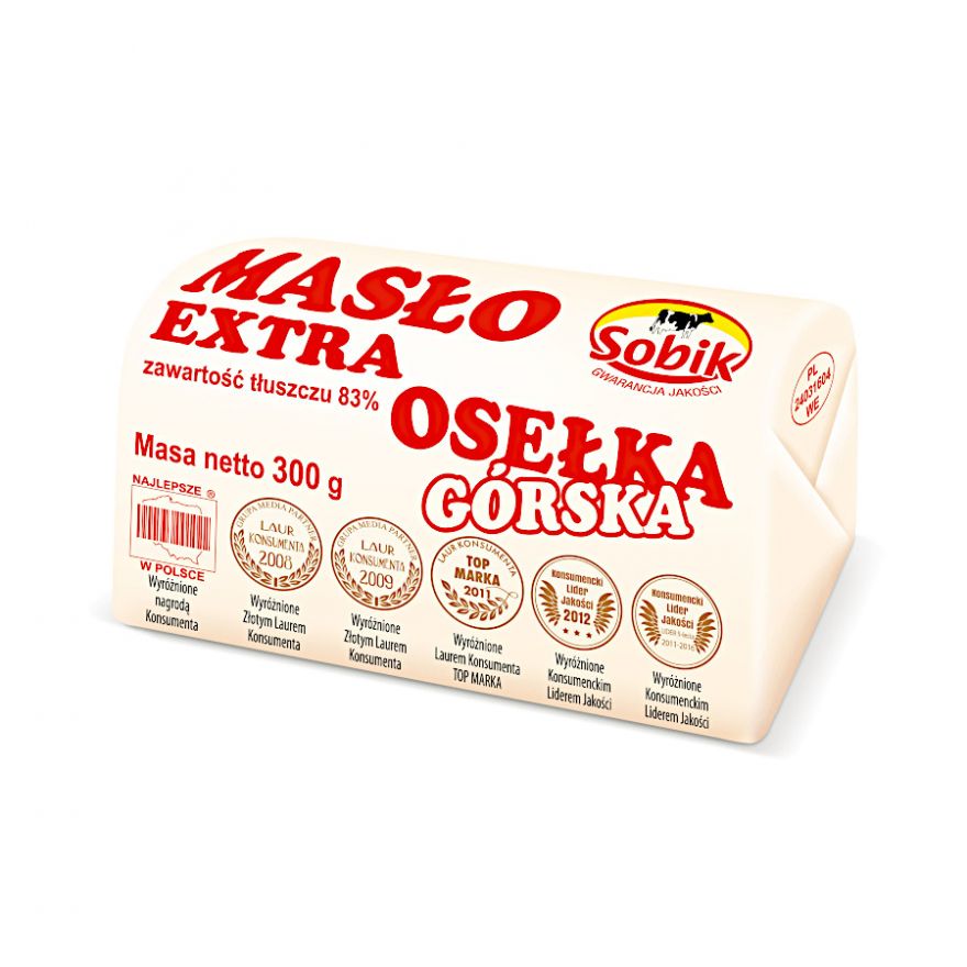 Sobik masło ekstra osełka g&oacute;rska 300g