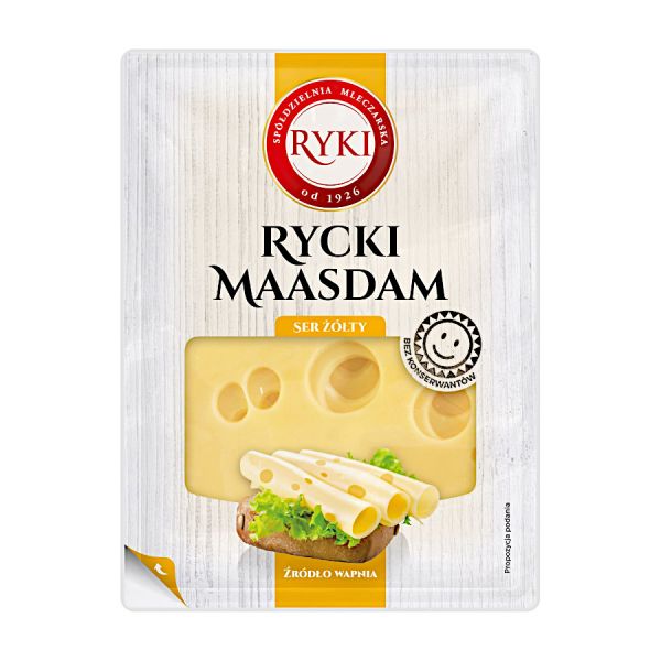 Ser plastry rycki maasdam 135g ryki