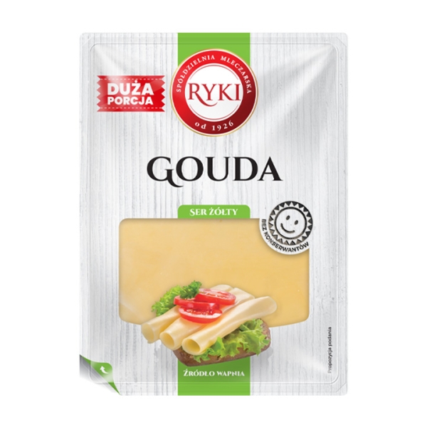 Ser plastry gouda z ryk 135g ryki