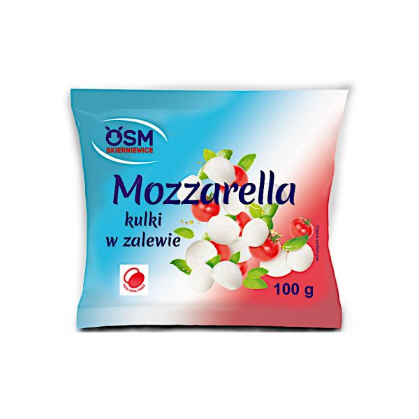 Ser mozzarella w zalewie 100g mini kulki skierniewice