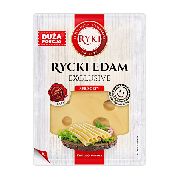 Ser plastry rycki edam 400g ryki