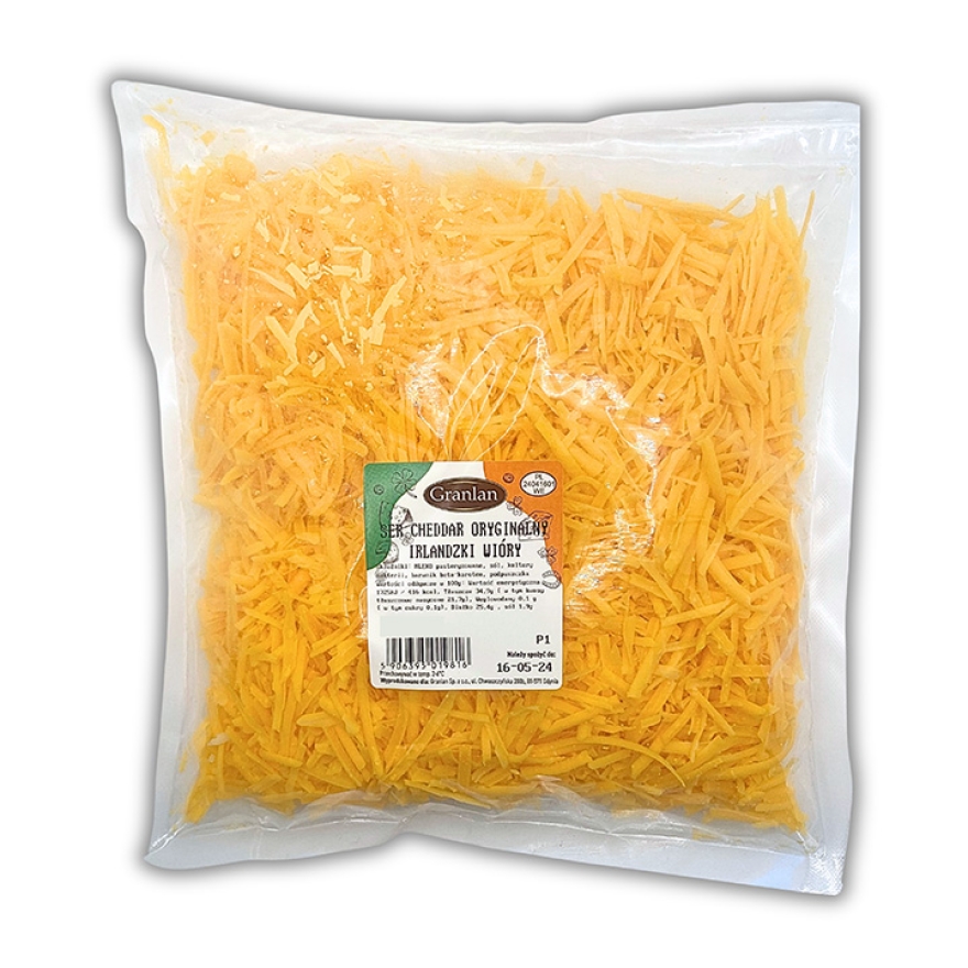 Wióry oryginalnego irlandzkiego sera cheddar