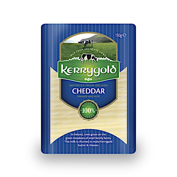 Ser cheddar white kerrygold plastry 150g